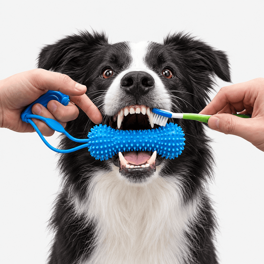Dog Dental Bite Chew Toy for Easier Teeth Brushing & Cleaning