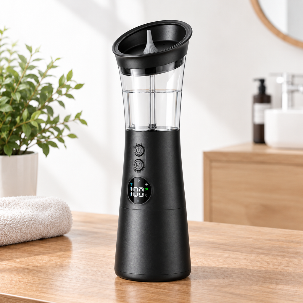 Irrigador de oídos OtiPure 2 en 1 con sensor de temperatura