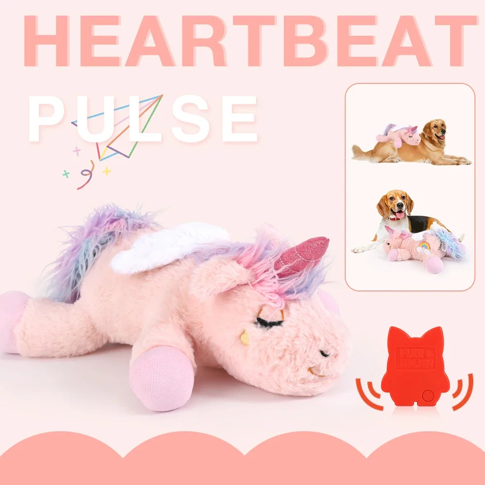 Heartbeat Plush Dog Toy – Calming Snuggle Companion for Puppies and Anxious Dogs
