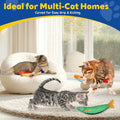 Interactive Catnip Toys for Indoor Cats Soft Durable with Rattle Sound Chew Toy for All Breeds 3 Pack Saury
