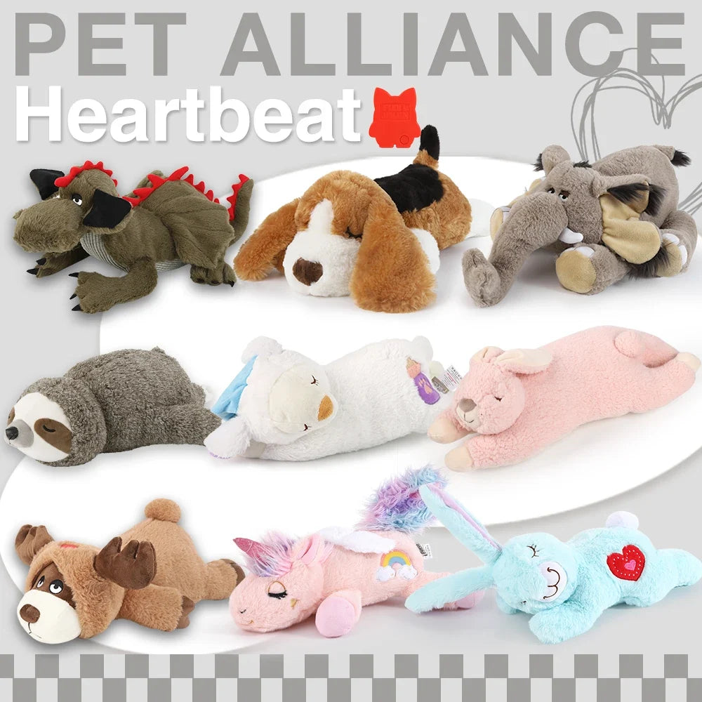 Heartbeat Plush Dog Toy – Calming Snuggle Companion for Puppies and Anxious Dogs