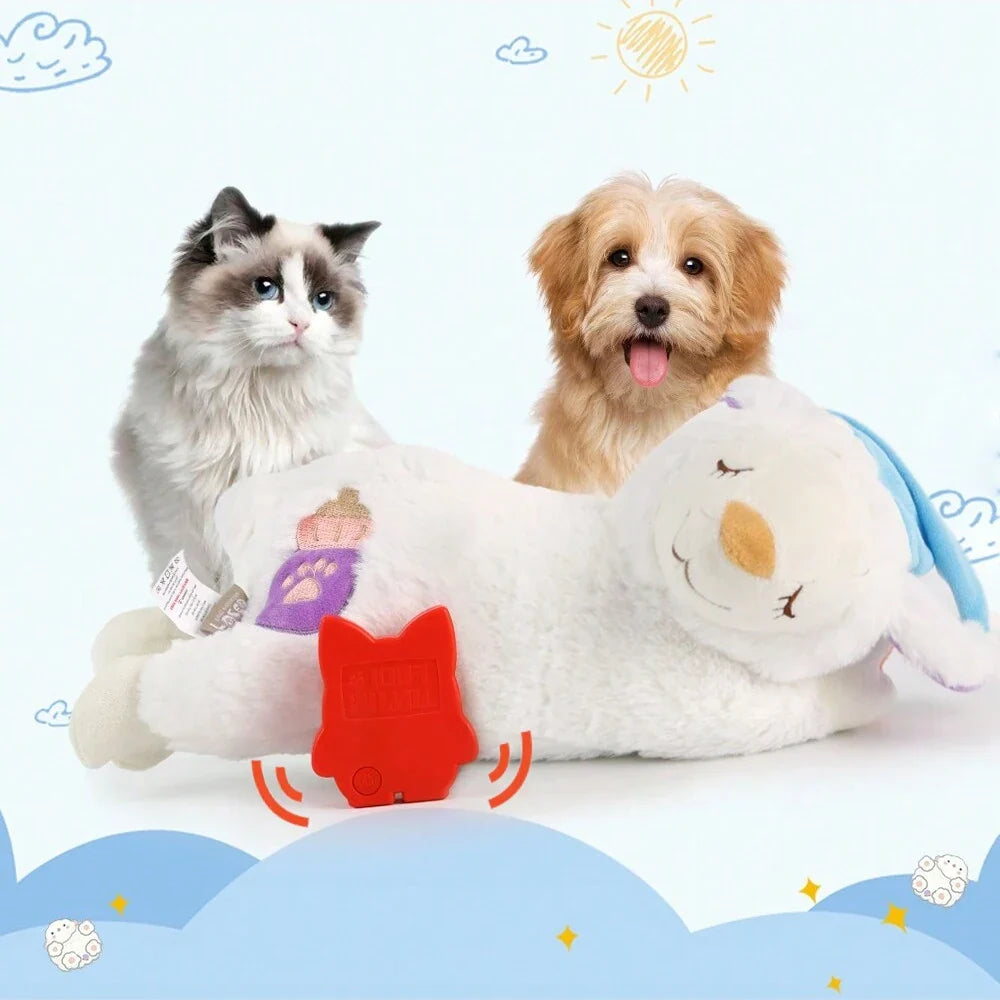 Heartbeat Plush Dog Toy – Calming Snuggle Companion for Puppies and Anxious Dogs