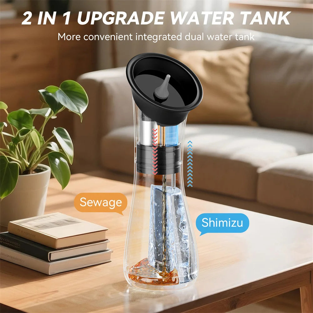 Advanced Ear Wax Removal System with Waste Water Tank and Temperature Sensor for Safe and Effective Ear Irrigation