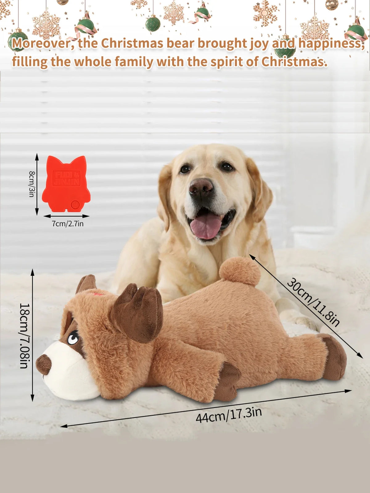 Heartbeat Plush Dog Toy – Calming Snuggle Companion for Puppies and Anxious Dogs